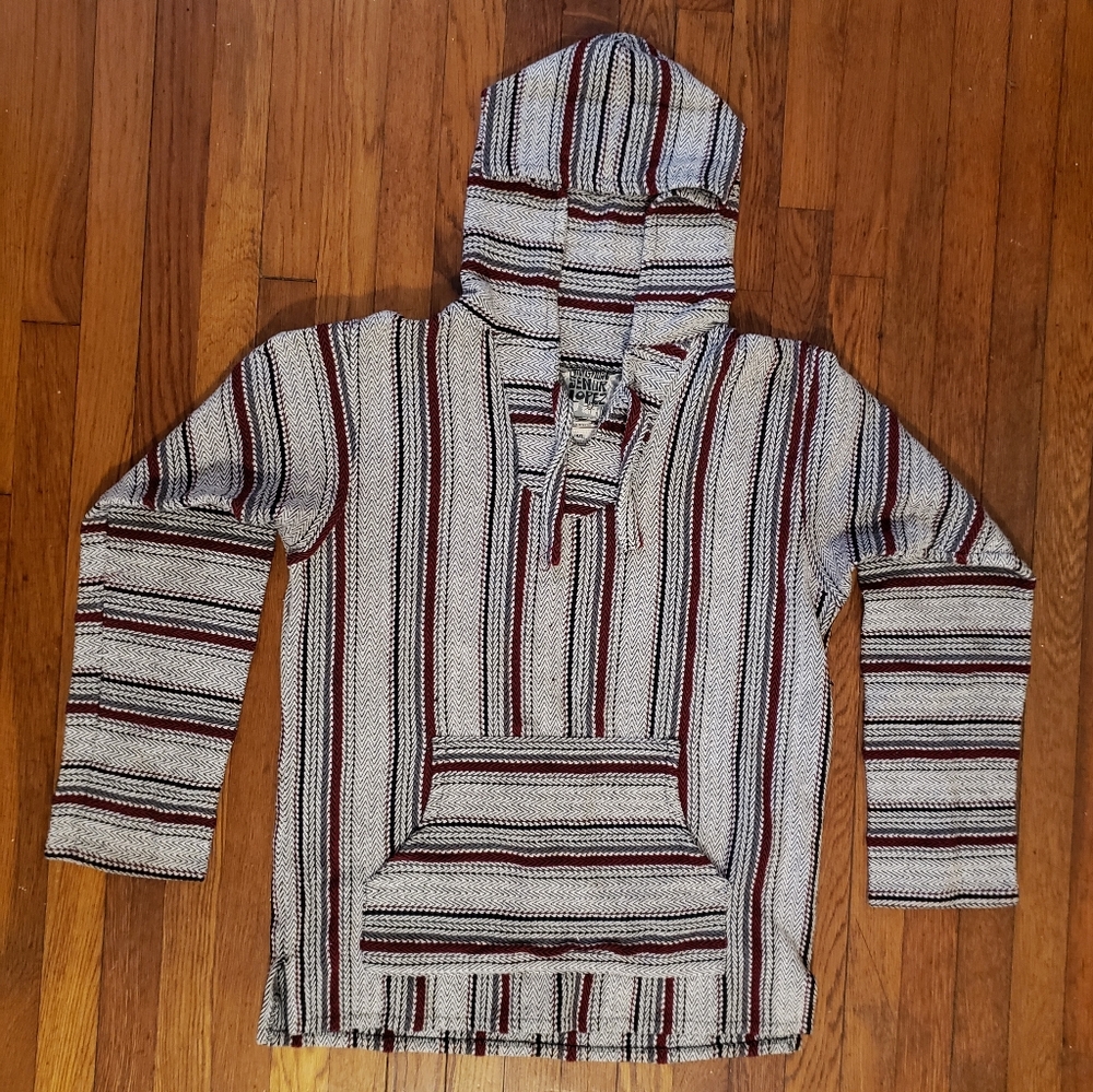 Senor Lopez unisex Baja style multi-colored hoodie, size 2XL